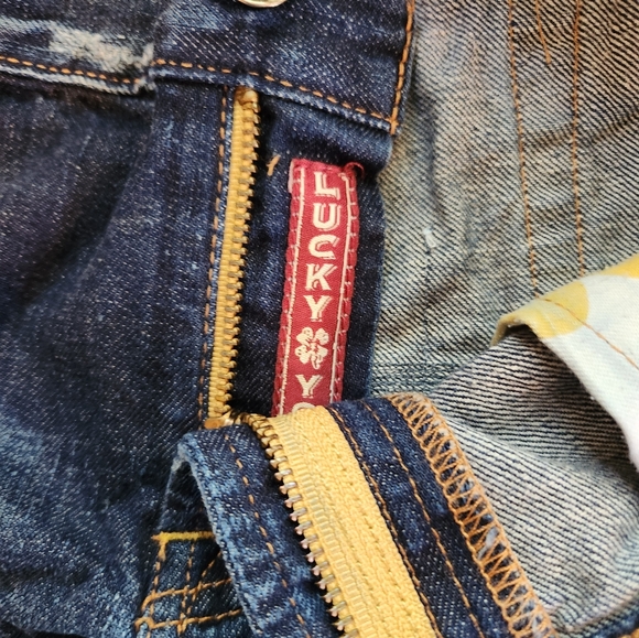Lucky Brand Legend Riley Boyfriend Patched Short Size 14/32 - Picture 7 of 8